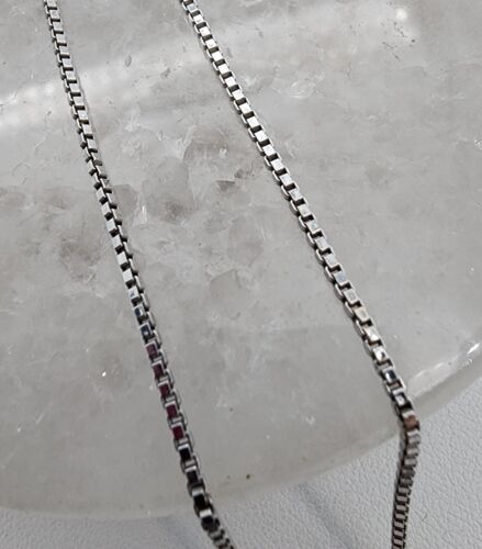 10k .417 White Gold .6 ctw Diamond Teardrop Pendant w 20" Box Necklace Au 24136 - Picture 2 of 11