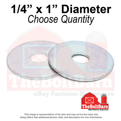 25) 3/8x2 Extra thick Heavy Duty Fender Washers 3/8 x 2 Large OD 3