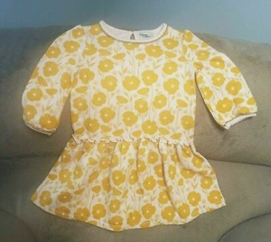 mustard yellow infant dress