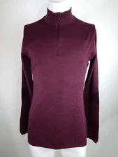 Smartwool Men Intraknit Thermal Merino Baselayer Zip Top Purple Medium 16260-N95