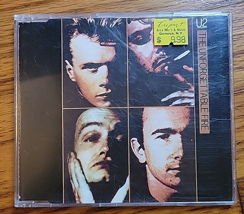 U2 Unforgettable Fire Austrian Maxi CD U2 RARE BLACK LABEL version
