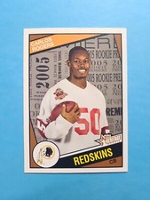CARLOS ROGERS 2005 TOPPS HERITAGE RC ROOKIE FOOTBALL CARD # 62 G5559. rookie card picture