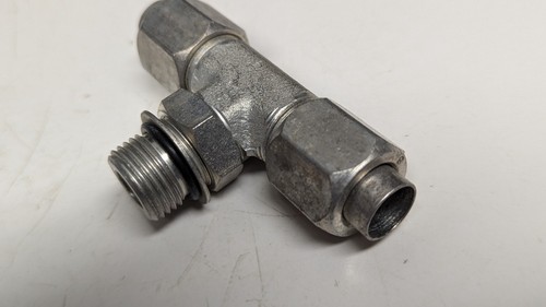 Neu Parker # 8 Außengewinde JIC mal 1/2" Außengewinde BSPP Abzweig T-Stück, Hydraulikverschraubung, 8S4OMXS - Bild 5 von 6