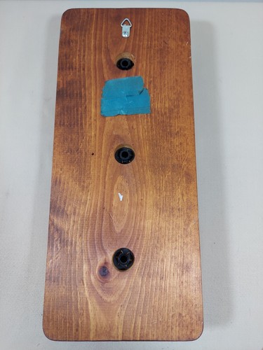 Temperature & Barometer Wall Display Springfield Instrument Clock Wood 16x4x7" - Picture 5 of 7