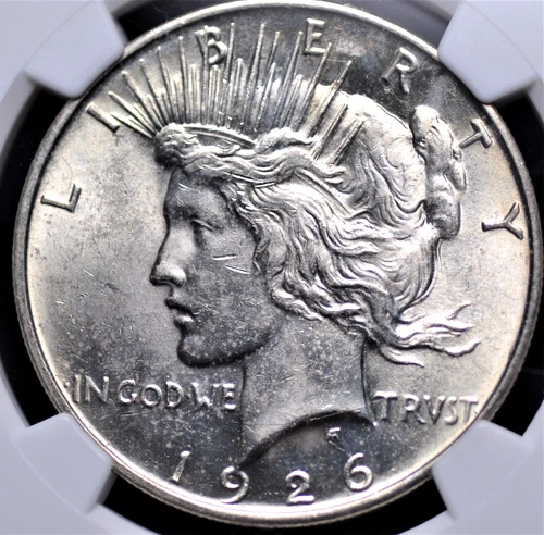 1926 D PEACE DOLLAR NGC MS 62 LUSTER, STRIKE, AND APPEAL OF A HIGHER GRADE AND A