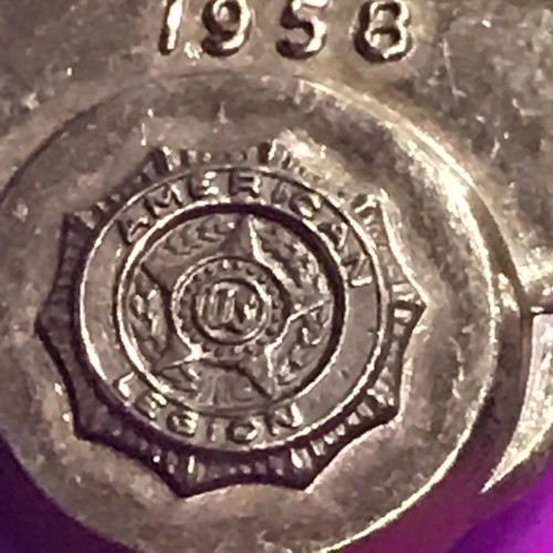 Vintage 1958 American Legion Membership lapel hat Pin: Gleason Gunner - Picture 4 of 8