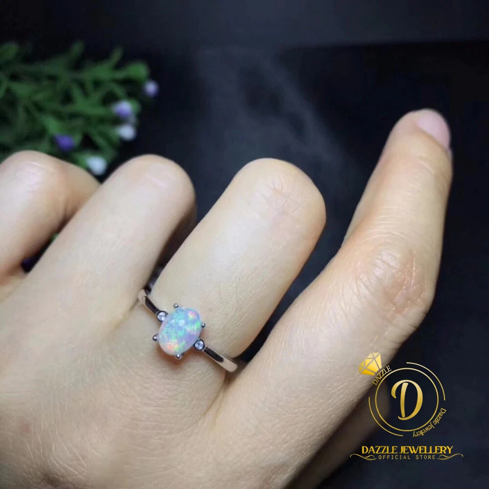 Australian opal engagement ring sale
