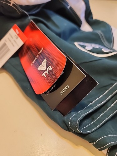Green Guard TYR Aero gefütterte Badehose Board Strandshorts mit Taschen Herren klein neu mit Etikett - Bild 11 von 11
