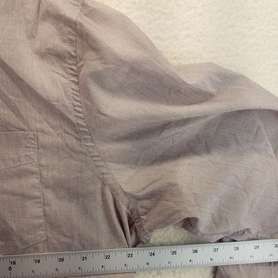 Dockers Shirt Mens Extra Large Khaki Button Up Collar Stretch Pocket Long Sleeve - Image 2 of 4