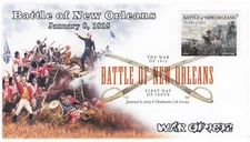 AO-4952-1, 2015, Battle of New Orleans, FDC, Add-on Cachet, DCP,  War of 1812,