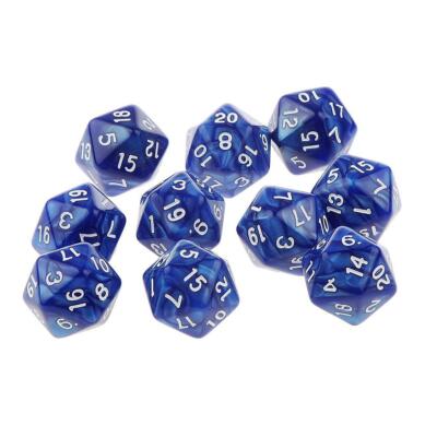 10x Twenty Sided Dice D20 Playing D&D RPG Party Games Dices