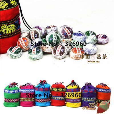 Slimming Mini shu Puer tea Tuocha 10 Flavors China tea cha and Cooked Puerh tea