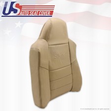 2002-2004 Ford Excursion Limited Driver Lean Back Genuine Leather Seat Cover Tan