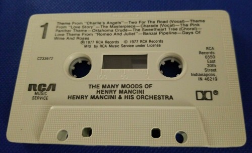 Henry Mancini & Orchestra: The Many Moods of Henry Mancini Cassette Tape  - Picture 4 of 7