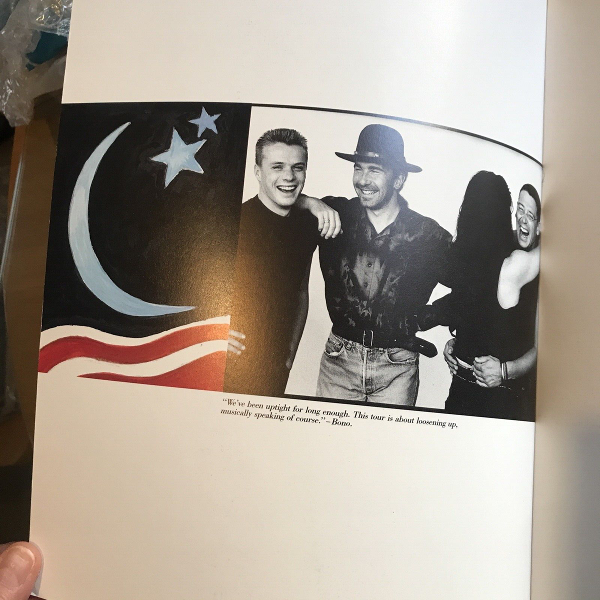 U2 LOVE COMES TO TOUR パンフレット】 U2 1989 Love Comes to Town