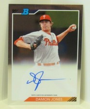 Damon Jones 2020 Bowman Heritage Chrome Prospect Autograph Auto Phillies
