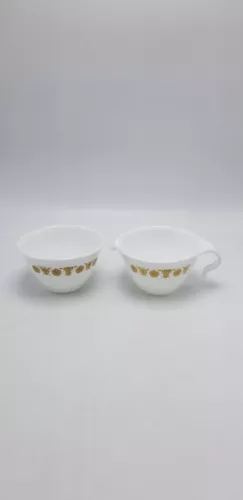 Corning Corelle "Butterfly Gold" Creamer & Open Sugar Bowl Set