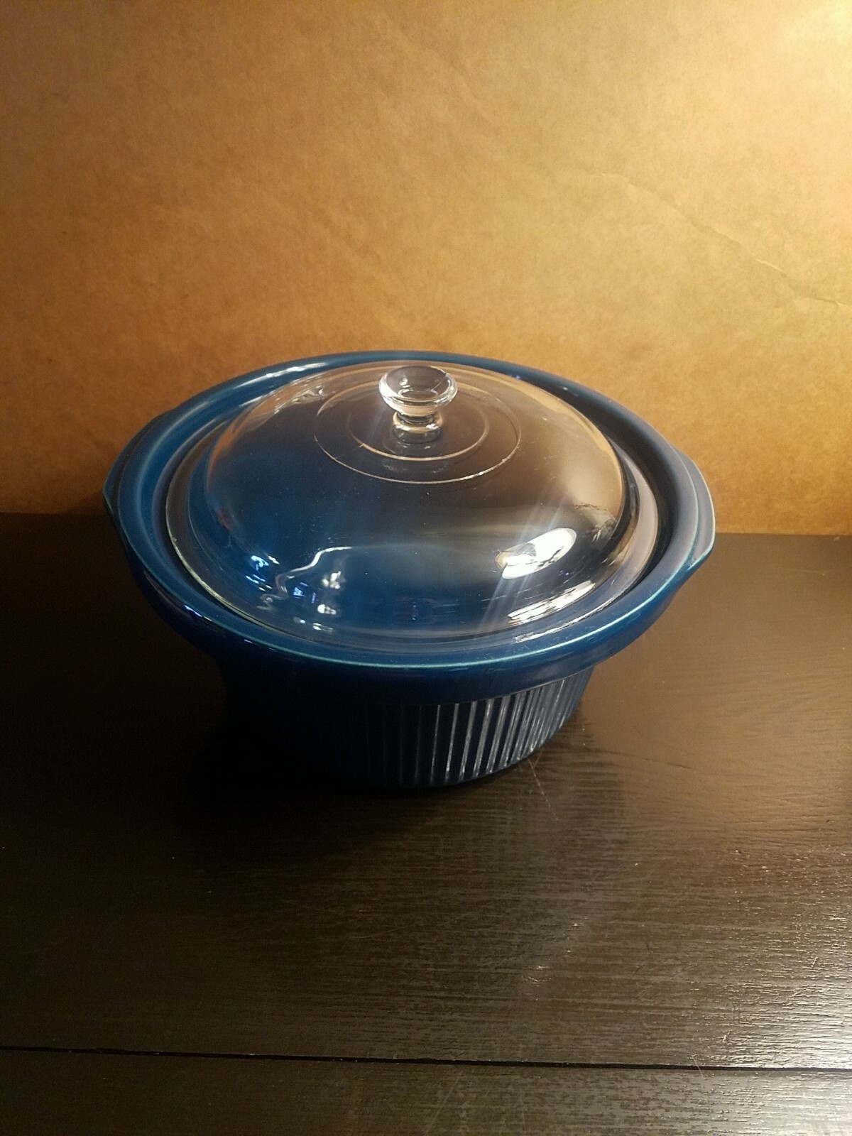 VTG RIVAL Crock Pot Slow Cooker BLUE Replacement Stoneware Insert Glass