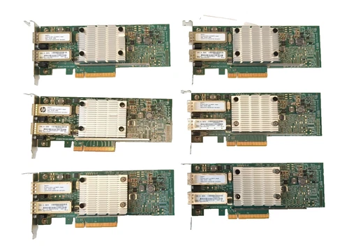 LOT 6x HP 530SFP+ FC Dual-Port 10GbE SFP+ PCI-Express 656244-001 LOW PROFIL