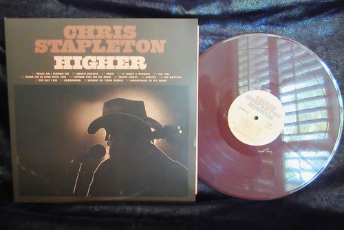 (EX) CHRIS STAPLETON "Higher" Mercury Records DOUBLE LP Brown Vinyl