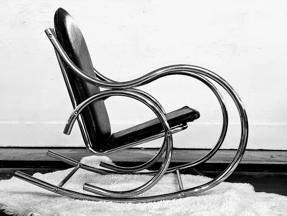 Bauhaus Chrome Rocker Rocking Chair Furniture Original