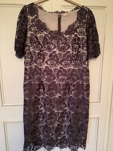 Jacques Vert Size 20 Purple Dress And Long Jacket Outfit Wedding/Occasion - Picture 4 of 8