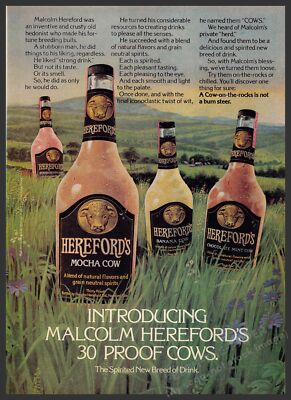 Malcom Hereford's 1970s Print Advertisement 1976 Spring Grass Field