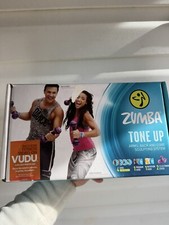 Zumba Tone Up 4 DVD System 2.5 Lb Each Toning Weights Exercise Work Out New