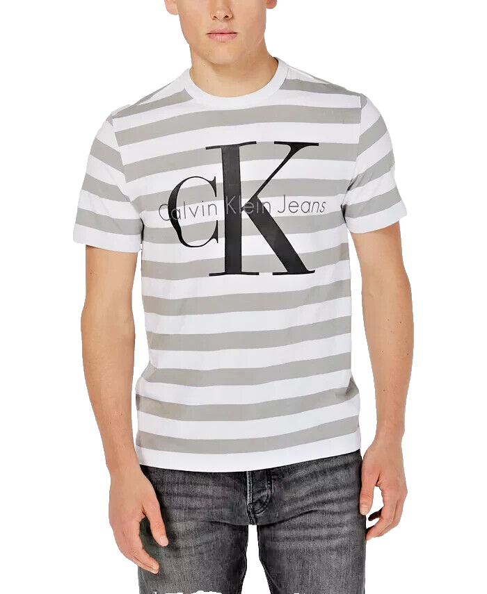【CAYL】 stripe logo short sleeve / grey CAYL ケイル Stripe Logo Short Sleeve Grey - Nicetime