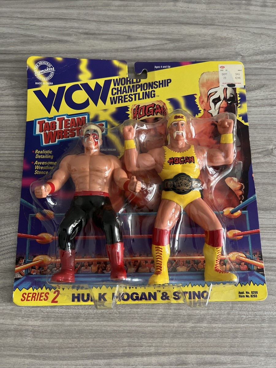 WCW HOGAN&STING&GOLDBERG セット WCW WWE Sting Goldberg Walkie Talkies Wrestling Toys-Tested