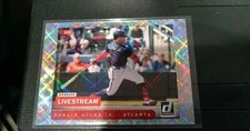 2021 Donruss Livestream Ronald Acuna Jr. silver parallel mint