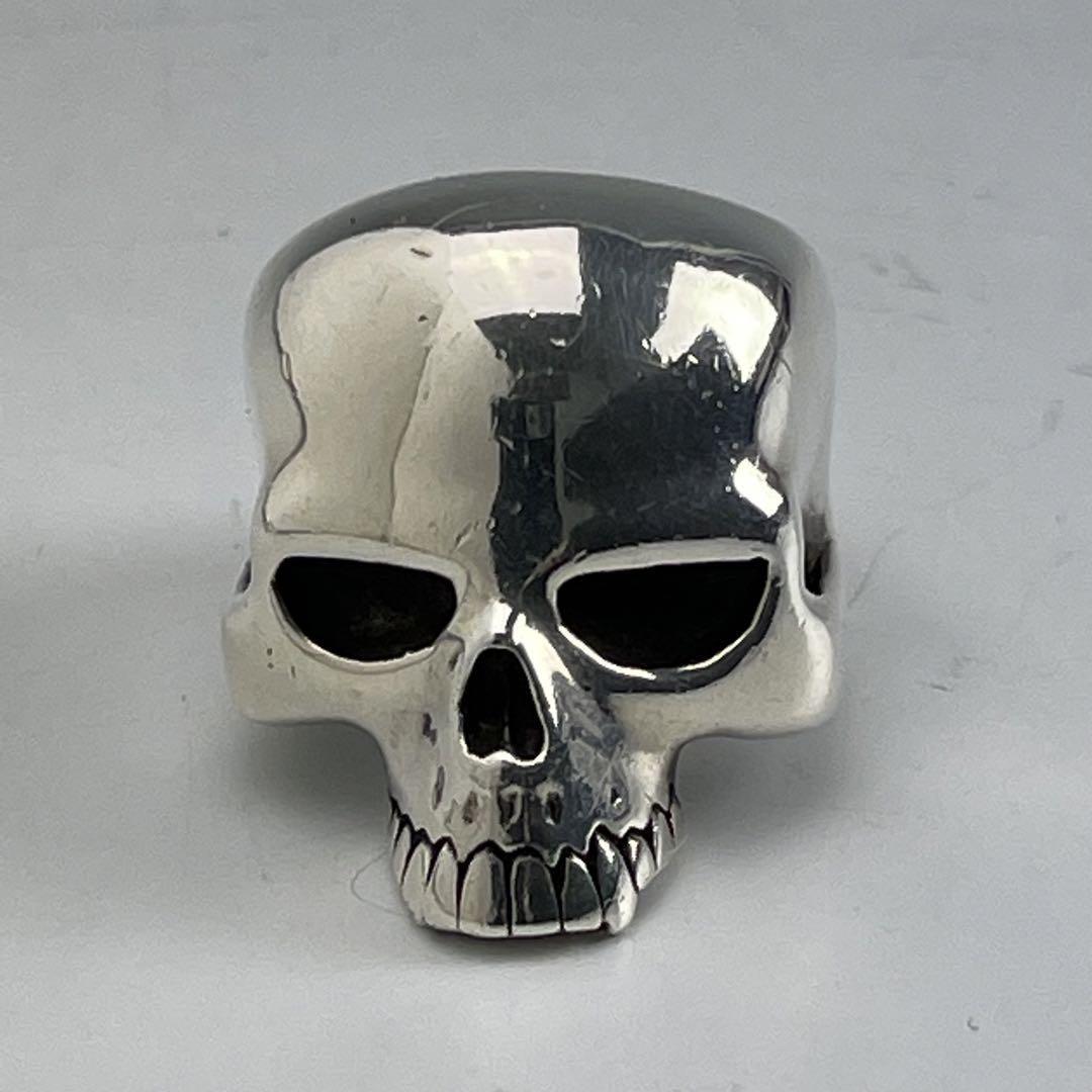Crazy Pig Large Evil Skull Ring US7.5 Silver | eBay