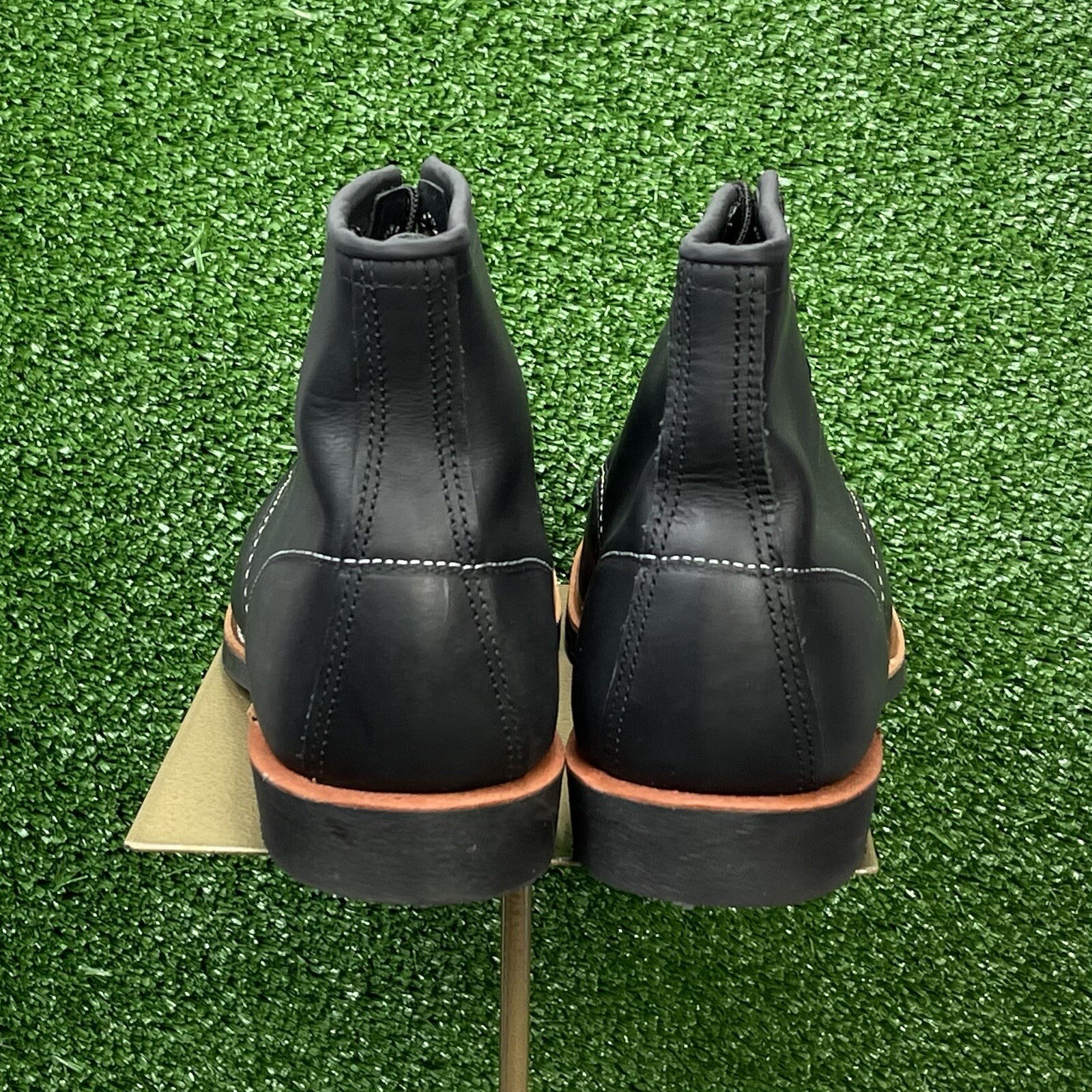 Rare Red Wing 2964 Heritage Work Cooper Black Harness Leather Moc Toe Boots image 6