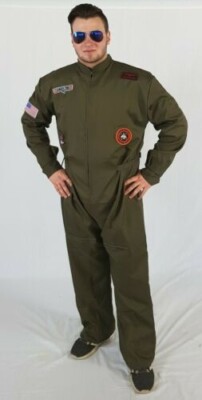 Pilot Overall Herrenkostüm Verkleidung Faschingsparty Kostümfest