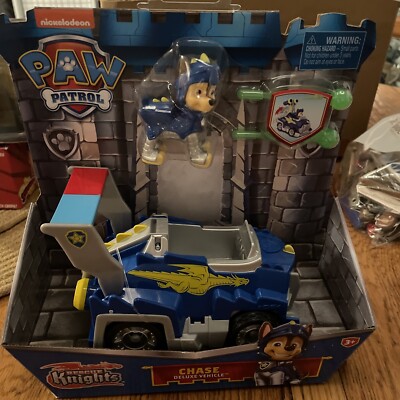 Spin Master 6063584 PAW Patrol Rescue Knights Chase Transforming Toy Car with Co