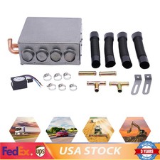 Universal Under Dash Heater 12v Heat Defroster W Speed Switch Car Truck 4 Ports