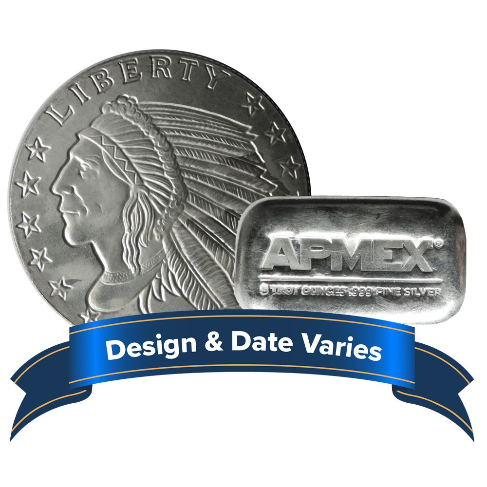 5 Troy oz Silver Bar or Round .999 Fine Cast Secondary Market | eBay