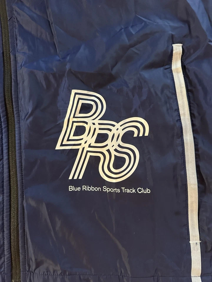 Chaqueta deportiva de colección Nike Blue Ribbon blanca/azul, grande/capucha Foto 2 de 4