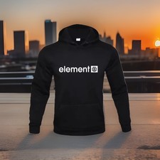 Men's Medium M hooded sweatshirt Skateboard Element Hoodie Black   