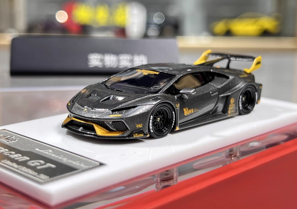 EY 1:64 Gray Lp610 Huracan GT Sports Model Diecast Resin Car