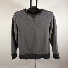 Boys XL Husky 14-16 Gray Athletic Works Fleece Crew Sweatshirt Athleisure Sports
