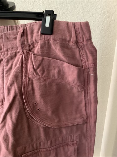 NWT Free People Rose Antique Oak Cargo Short Medium Elastic Waist - Picture 2 of 11