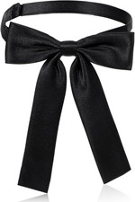 Bowtie Western Bow Ties for Men Women, Solid Color Colonel Satin