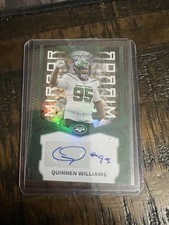 Quinnen Williams 2023 Panini Certified Mirror Green Auto 3/5