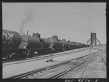 Photo:Railroad Tank Cars Yard Silo Tracks 1910s Industrial Scene