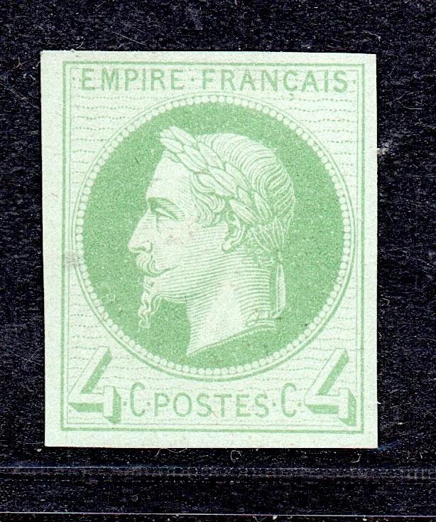 Timbre France Classique Napoleon N° 19 Neuf * 1c Olive Beau