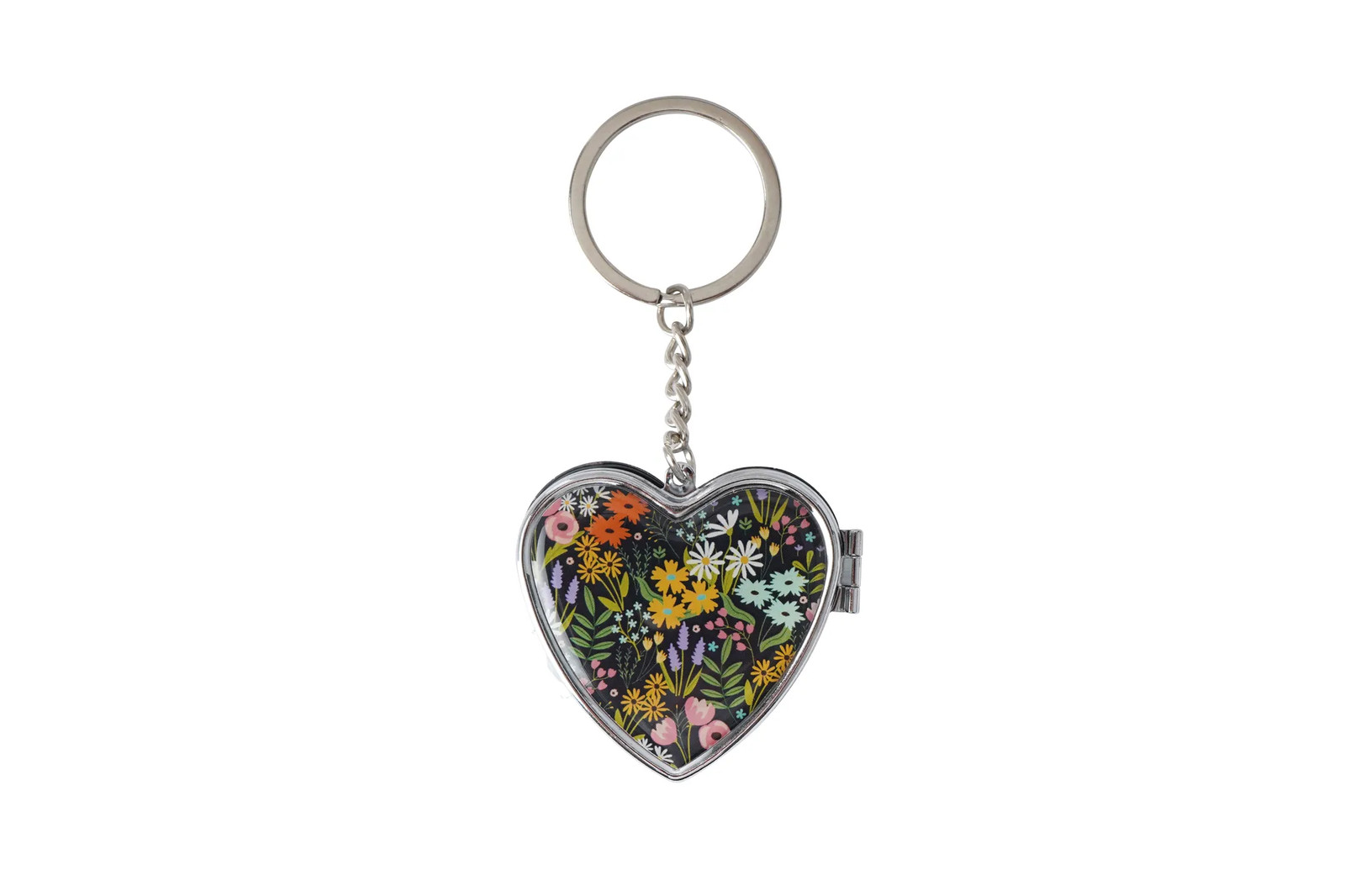 The Flower Market Heart Pill Box Keyring | Handbag Accessory | Medication Holder