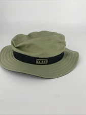 YETI Bucket Hat Outdoor Adventure Fishing Hiking Cap | Olive Green & Black
