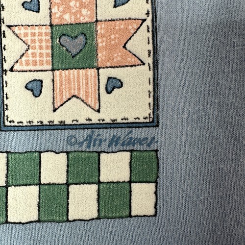 Vintage Air Waves Grandma Cottage Precious Treasures T-Shirt Damen 2XL Vintage Blau - Bild 3 von 7
