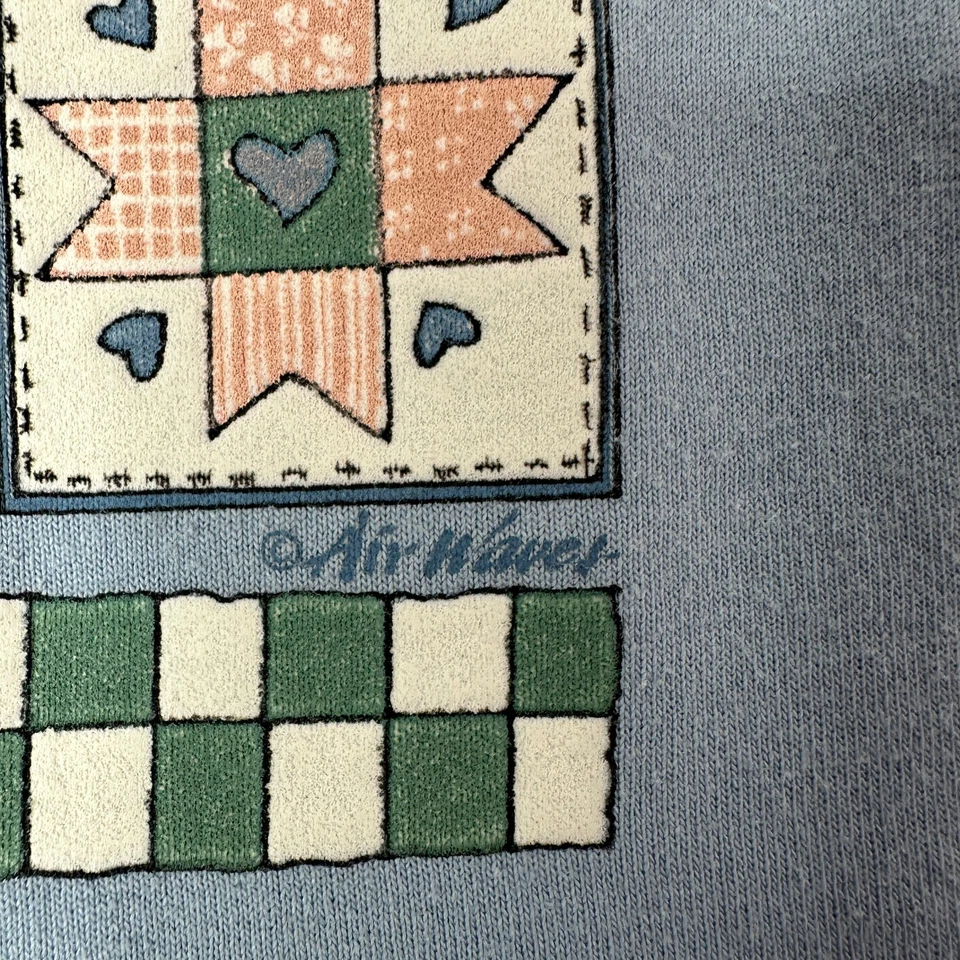 Винтажная женская футболка Air Waves Grandma Cottage Precious Treasures 2XL винтажная синяя - Изображение 3 из 4